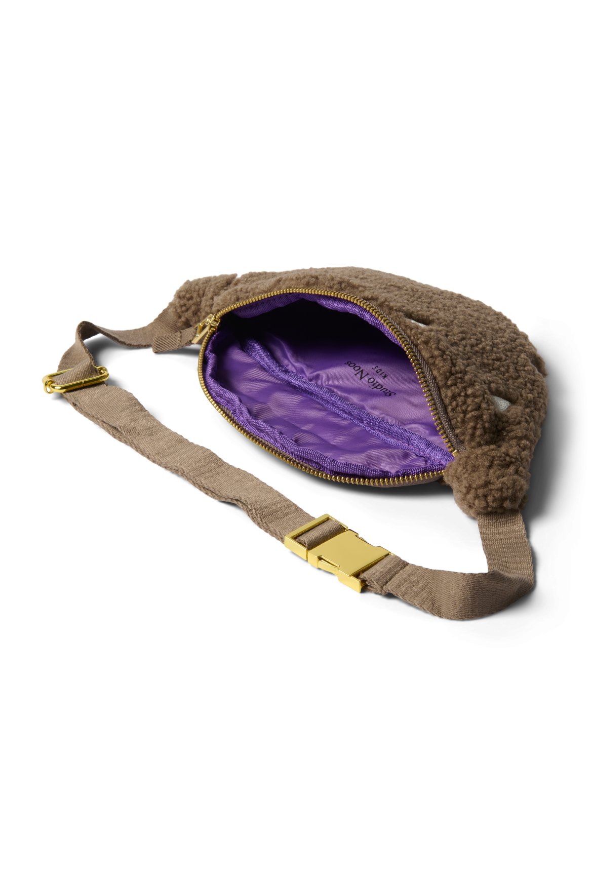 Teddy Mini Fanny Pack | Brown Hearts