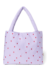  Lila Hearts Puffy Mom-Bag