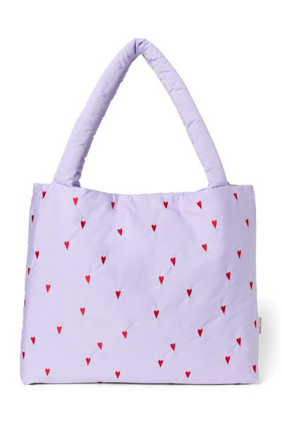 Puffy Mom Bag | Purple Hearts – Studio Noos