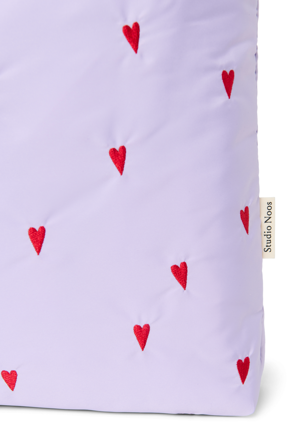 Puffy Mom Bag | Purple Hearts
