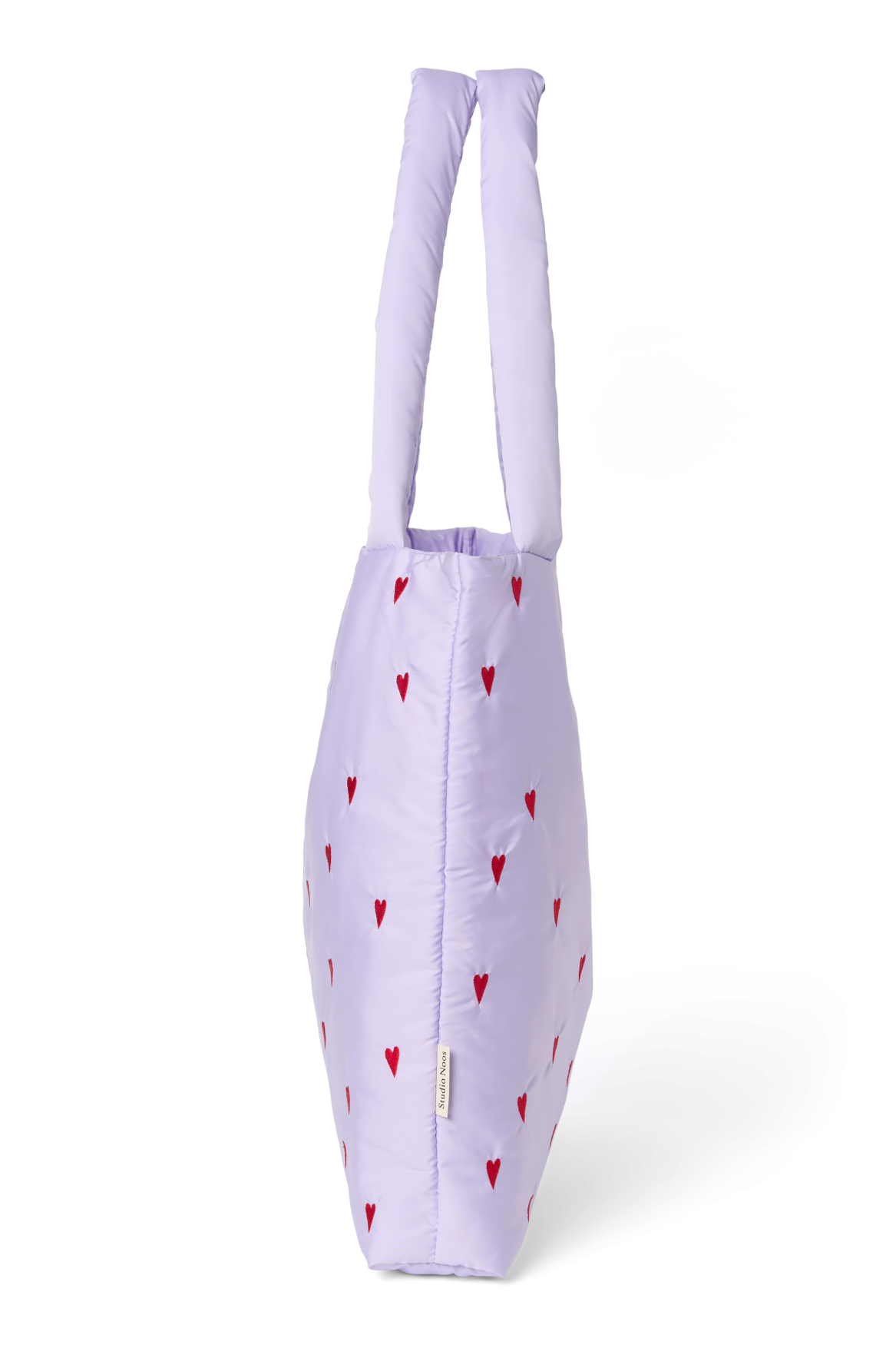 Puffy Mom Bag | Purple Hearts