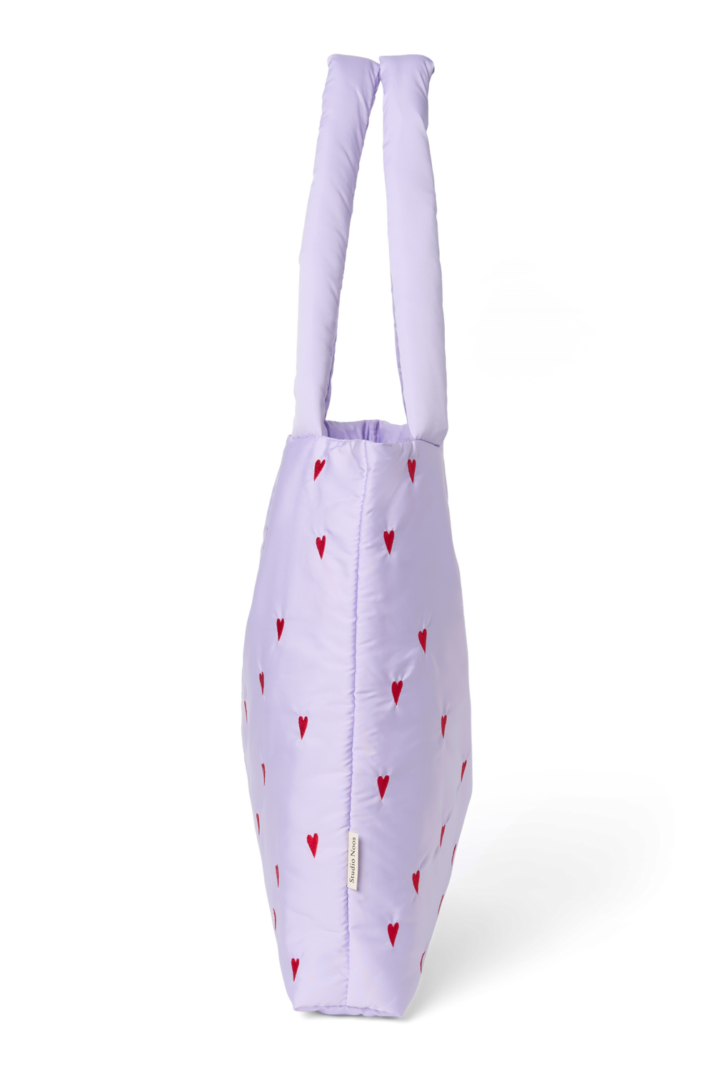 Puffy Mom Bag | Purple Hearts