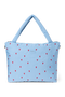 Puffy Diaper Bag | Light Blue Hearts