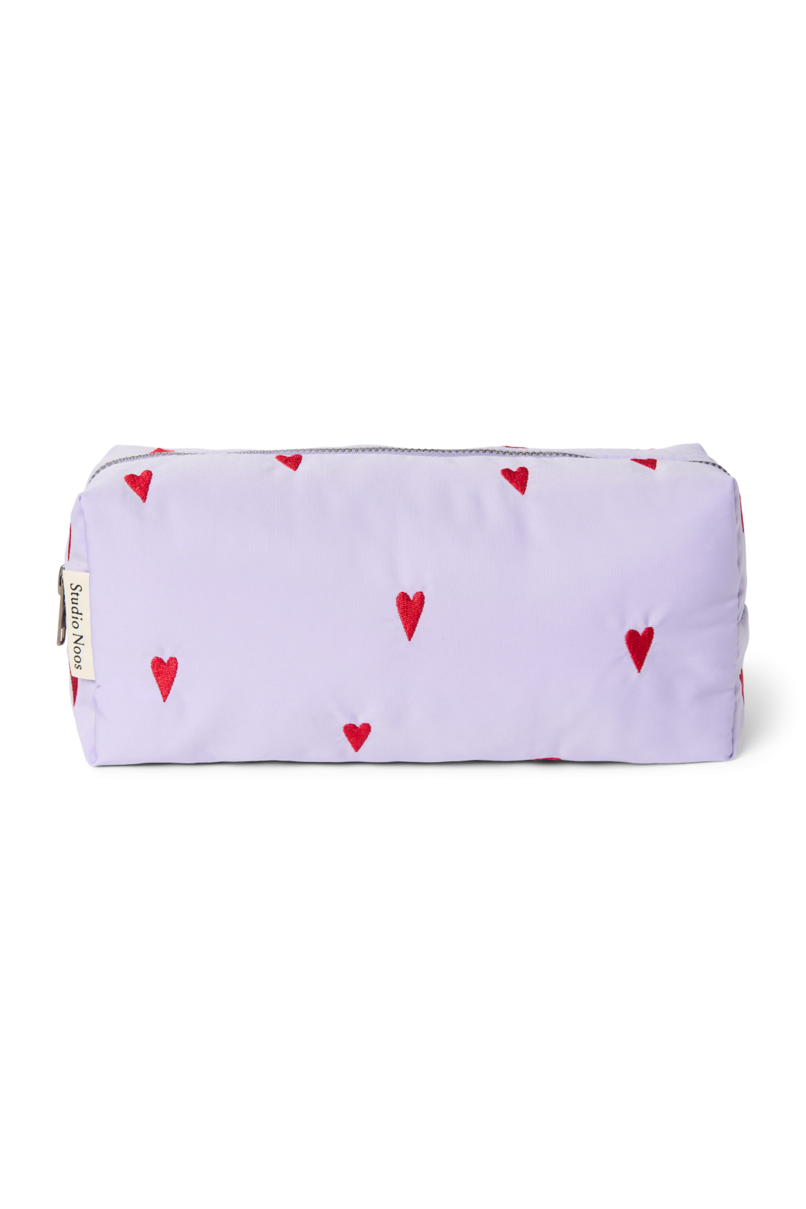 Puffy Pouch | Purple Hearts
