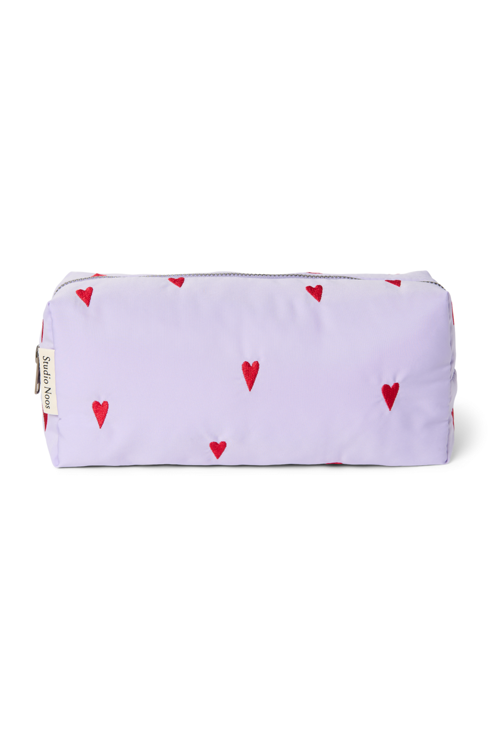 Puffy Pouch | Purple Hearts