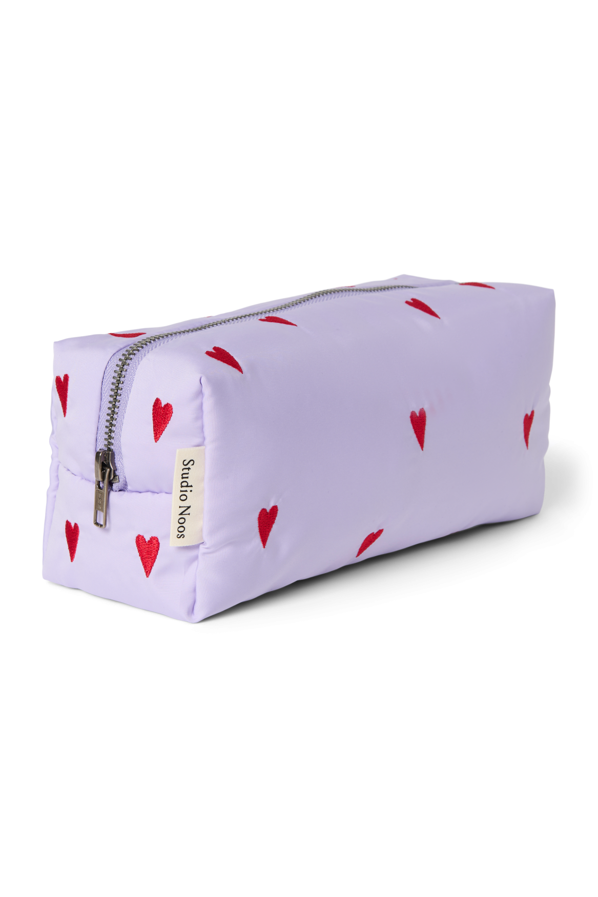 Puffy Pouch | Purple Hearts