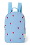 Puffy Mini Backpack | Light Blue Hearts