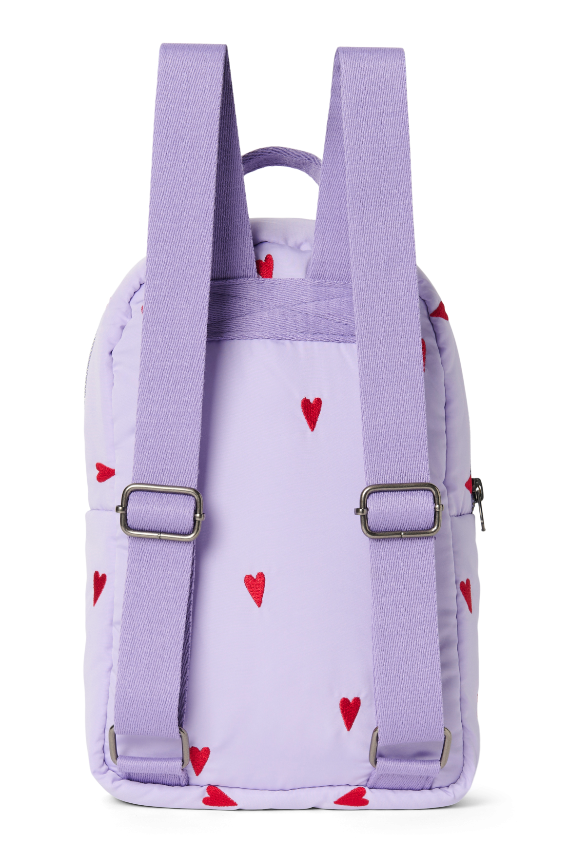 girls purple mini backpack Hype Unisex Happy Flowers Designed with adjustable straps for a comfortable fit Puffy Mini Backpack | Purple