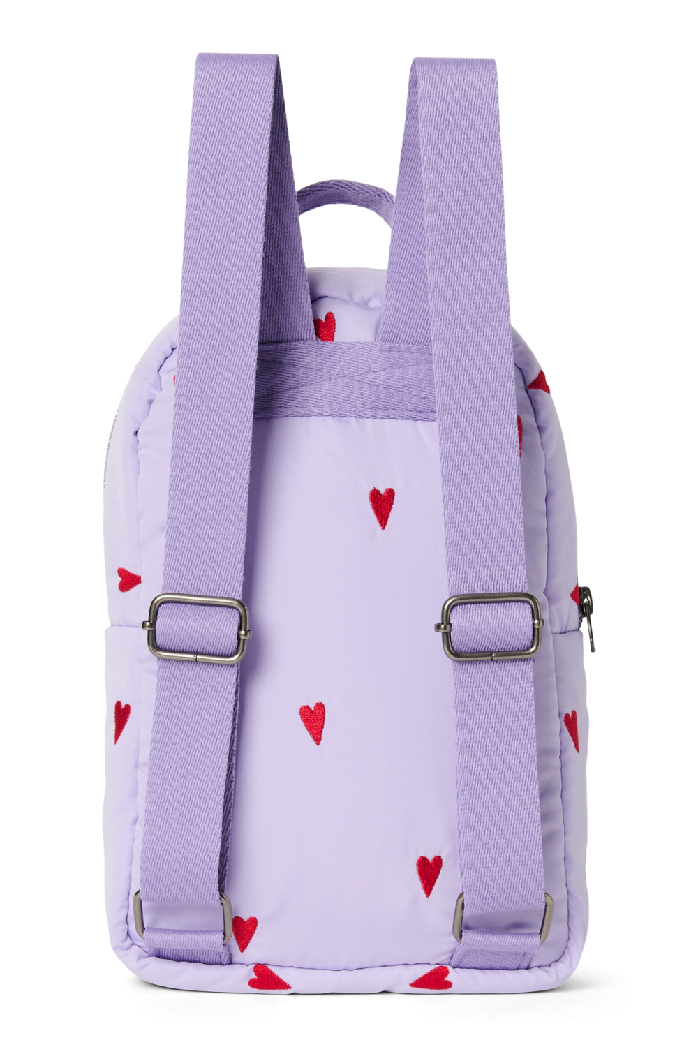 Lila Hearts Puffy Mini-Rucksack