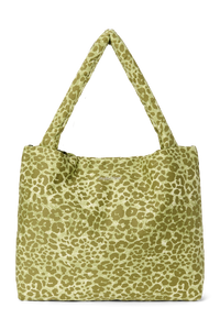  Green Leopard Cotton Mom Bag 