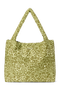 Cotton Mom Bag | Green Leopard