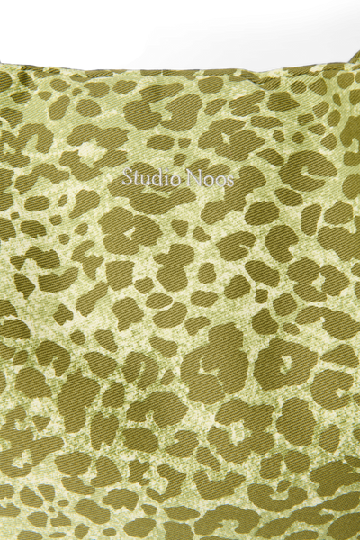 Cotton Mom Bag | Green Leopard
