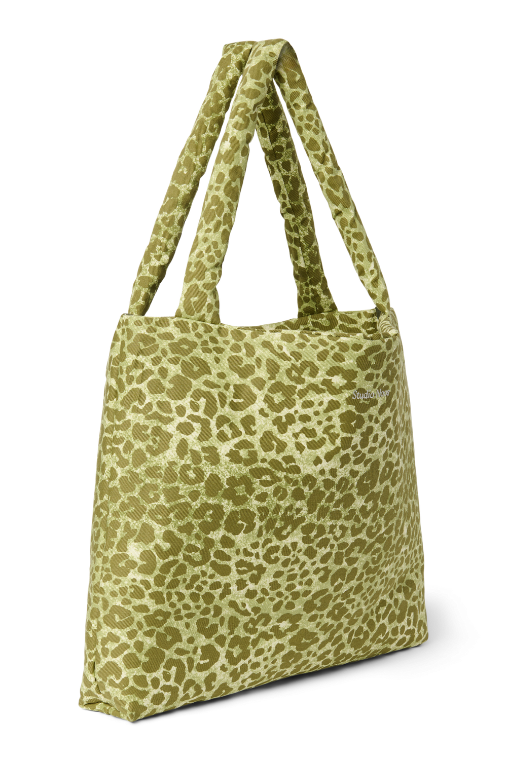 Cotton Mom Bag | Green Leopard