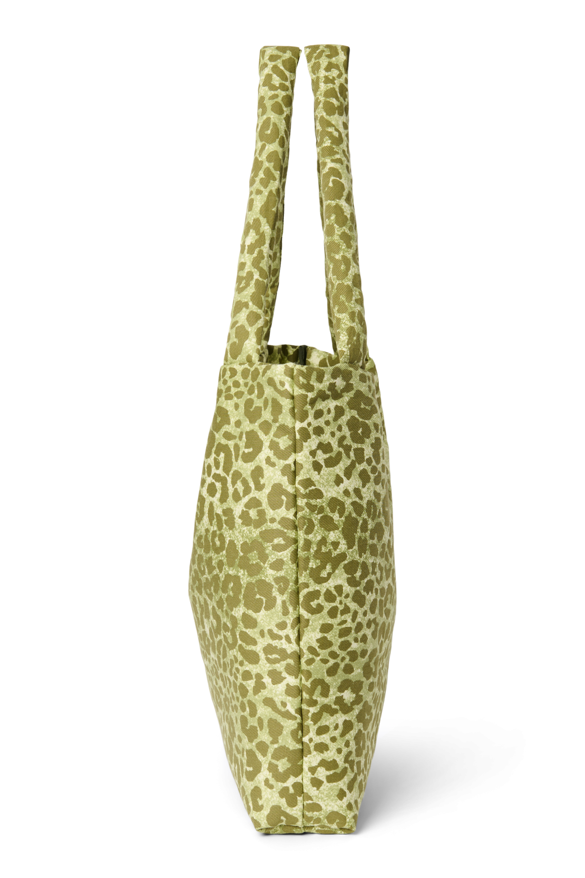 Cotton Mom Bag | Green Leopard