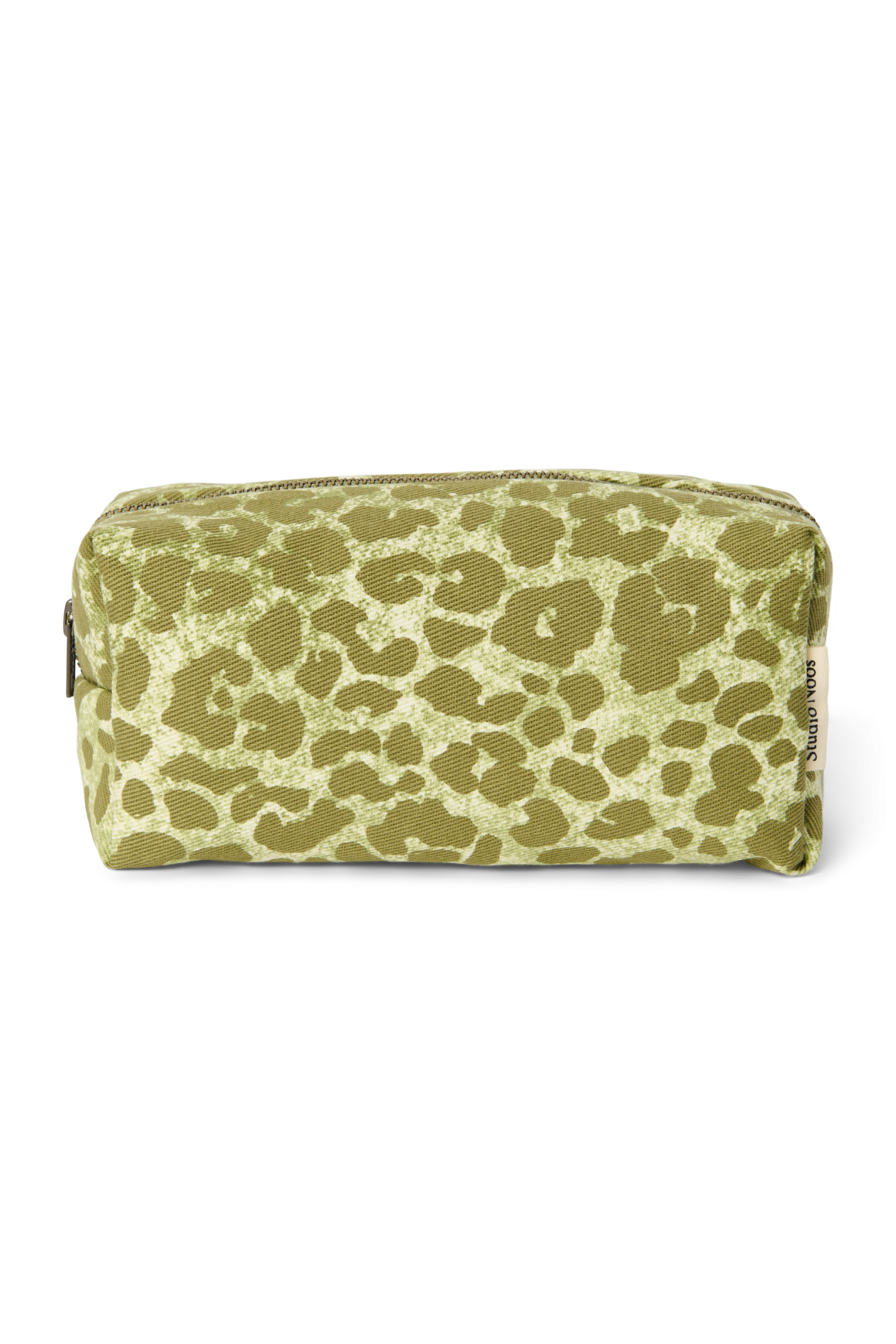Cotton Pouch | Green Leopard