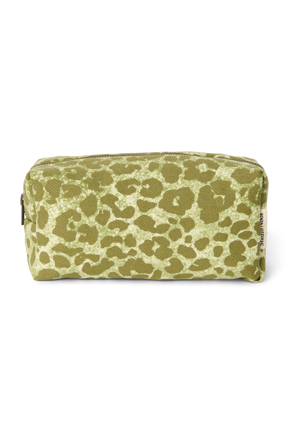 Cotton Pouch | Green Leopard