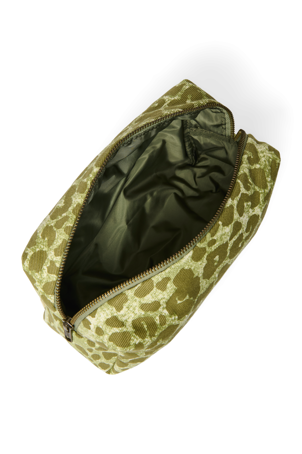 Cotton Pouch | Green Leopard
