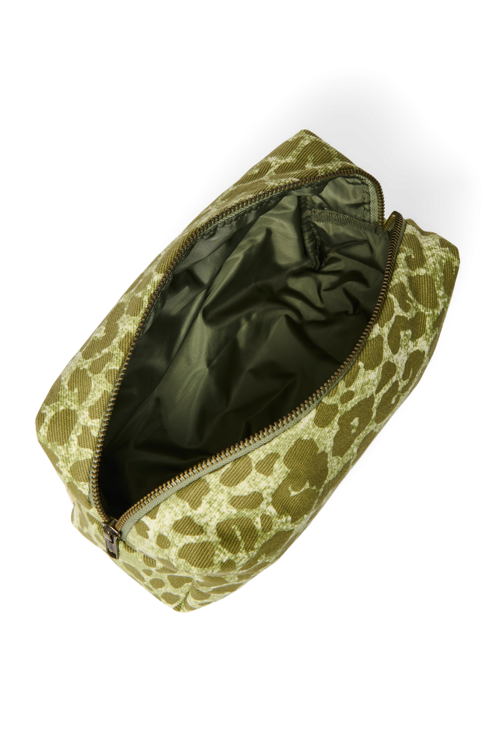 Cotton Pouch | Green Leopard