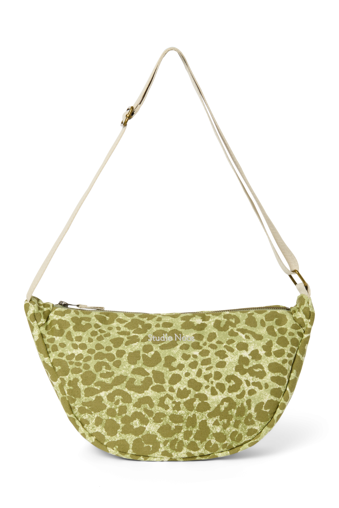 Cotton Adult Fanny Pack | Green Leopard