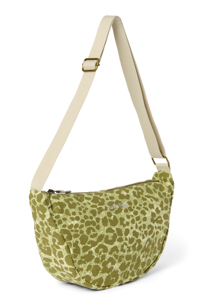Cotton Adult Fanny Pack | Green Leopard