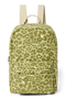 Cotton Midi Backpack | Green Leopard