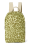 Cotton Mini Backpack | Green Leopard