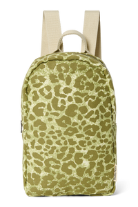  Green Leopard Cotton Mini Backpack 
