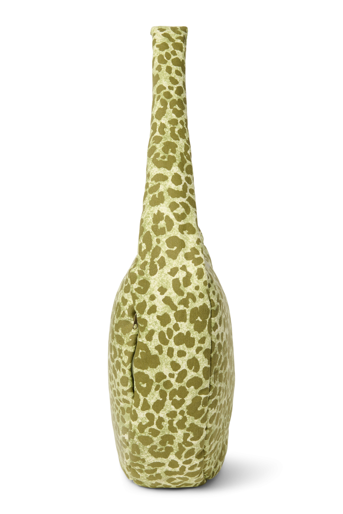 Cotton Cross Body Bag | Green Leopard