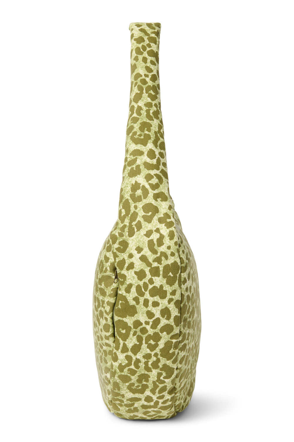 Cotton Cross Body Bag | Green Leopard