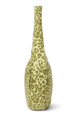 Cotton Cross Body Bag | Green Leopard