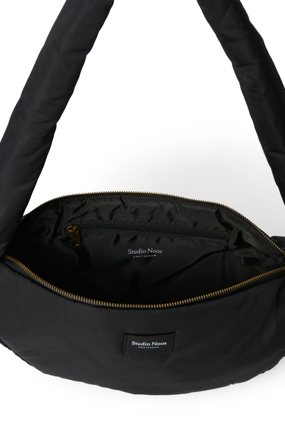 Puffy Mini Cross Body Bag | Black