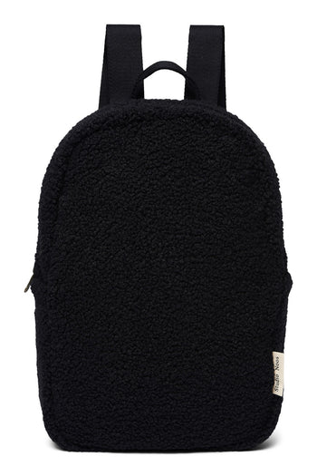 Zwarte Teddy Mini Rugzak