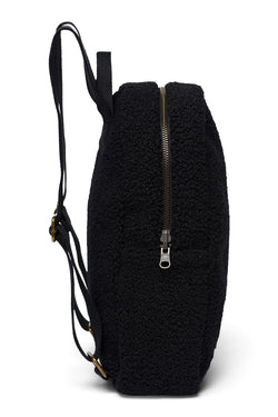 Zwarte Teddy Mini Rugzak