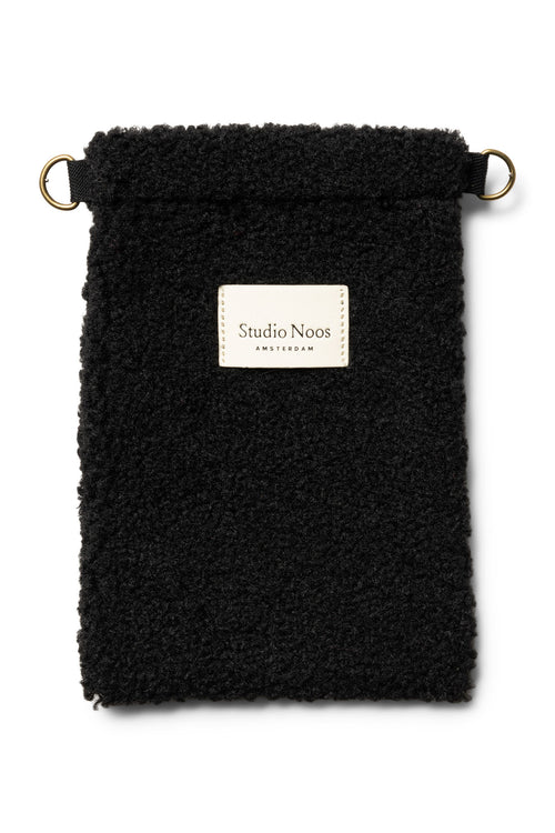 Zwarte Teddy Telefoontasje