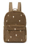 Brown Teddy Hearts MIDI Backpack with Front Pocket