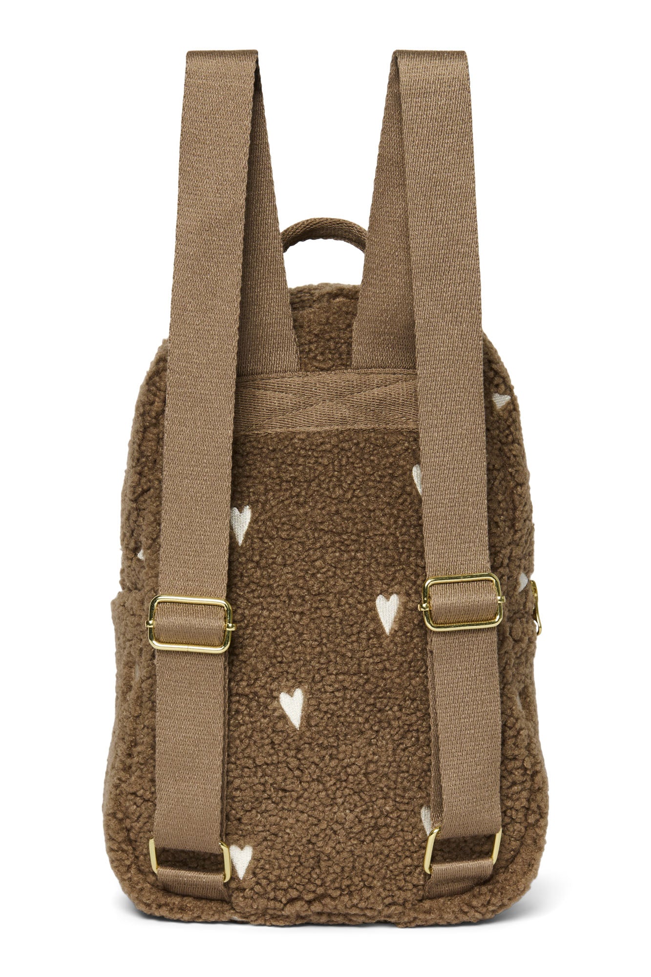 Brown Teddy Hearts Mini Backpack