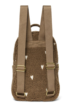 Brown Teddy Hearts Mini Backpack