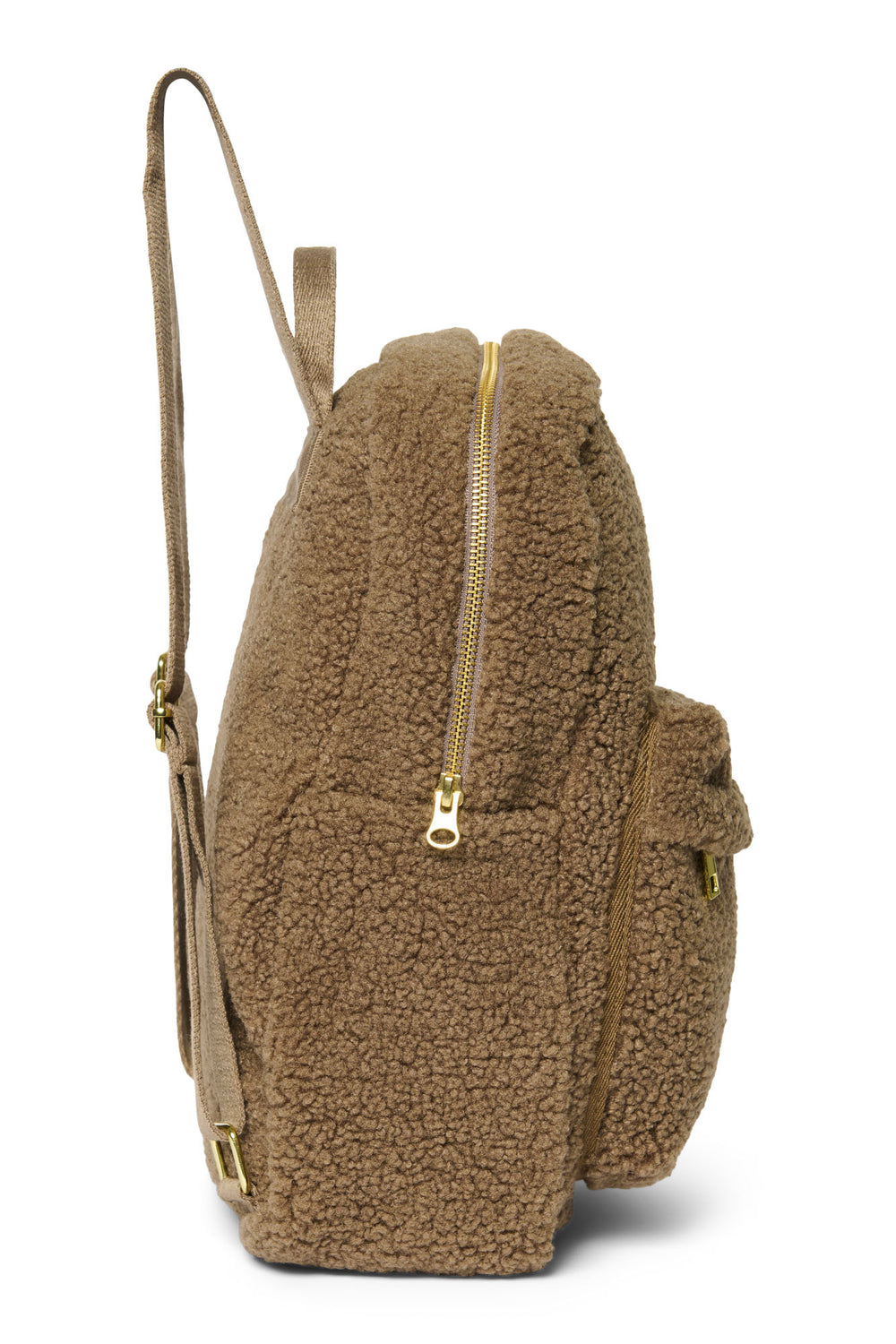 Brown Teddy MIDI Backpack with Front Pocket