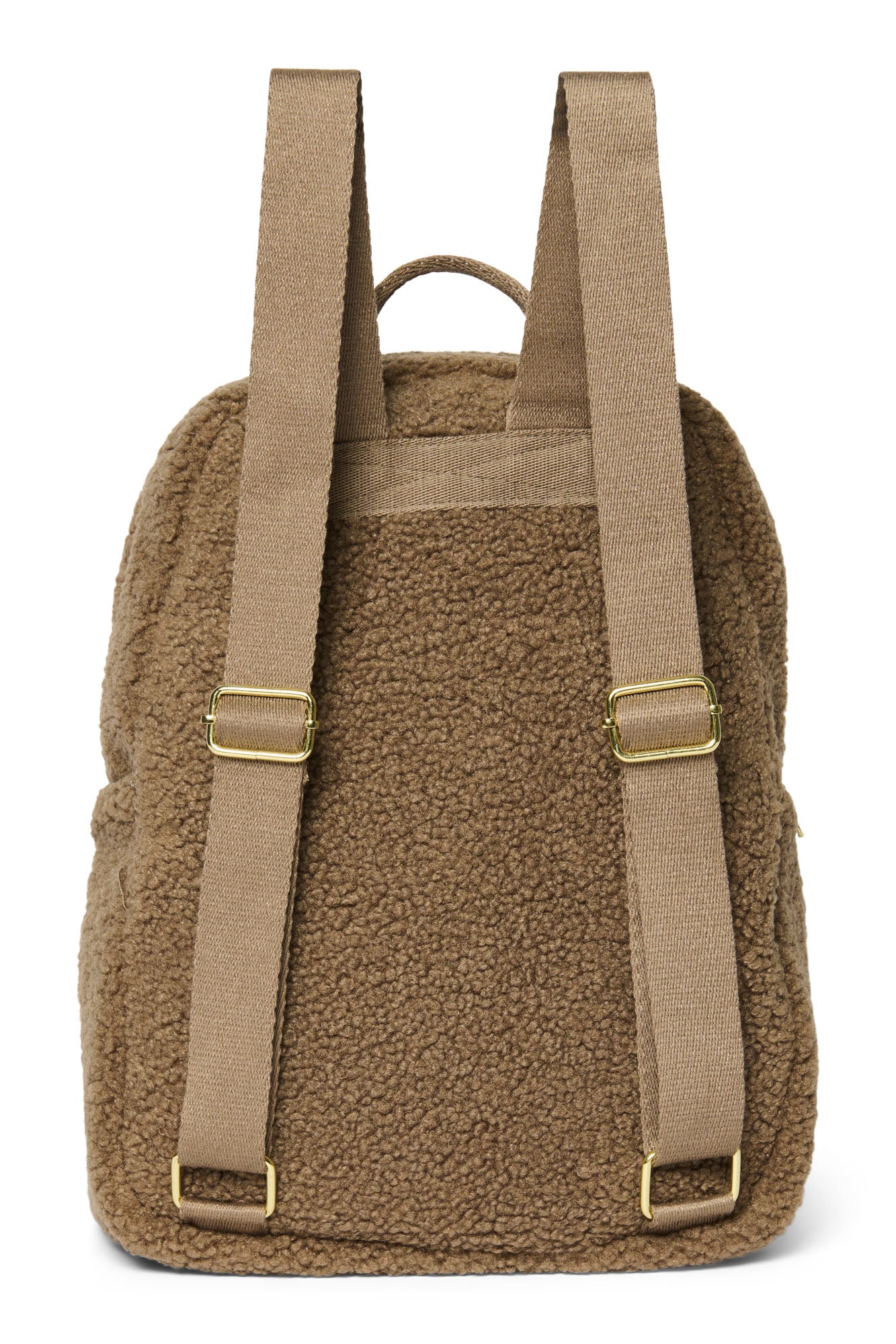 Brown Teddy MIDI Backpack with Front Pocket