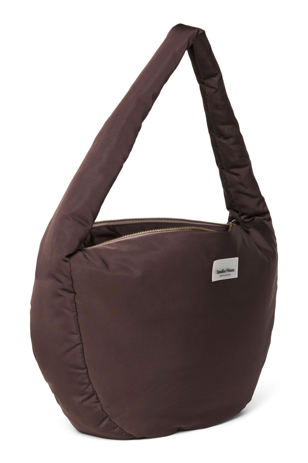 Puffy Cross Body Bag | Brown
