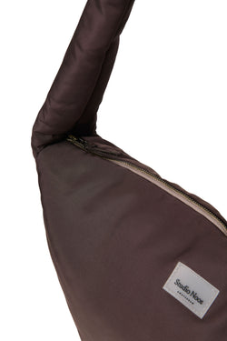 Puffy Cross Body Bag | Brown
