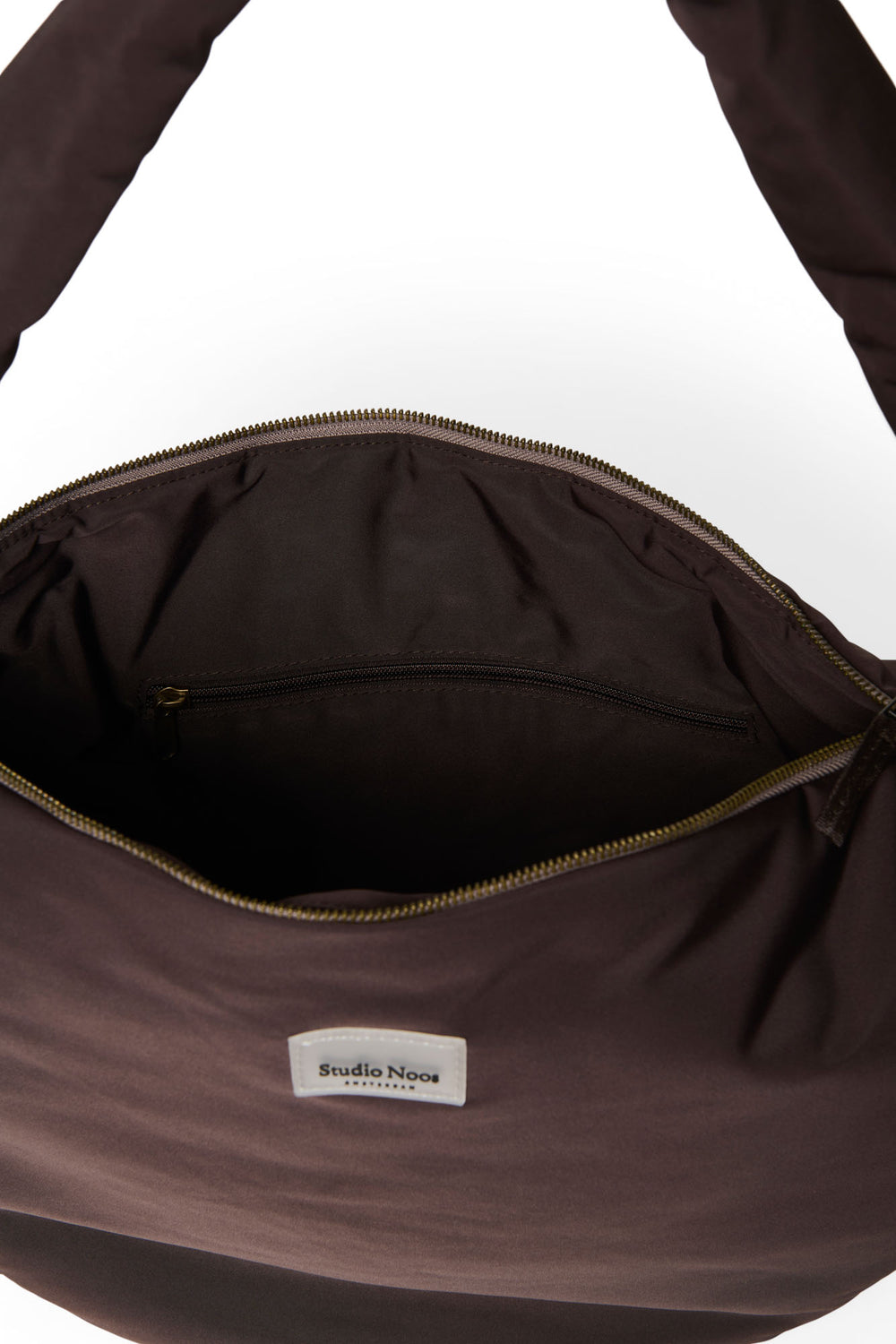 Puffy Cross Body Bag | Brown