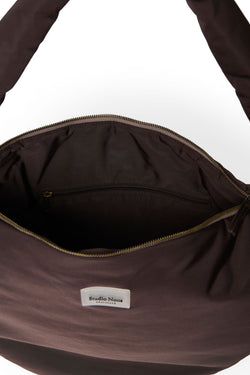 Puffy Cross Body Bag | Brown