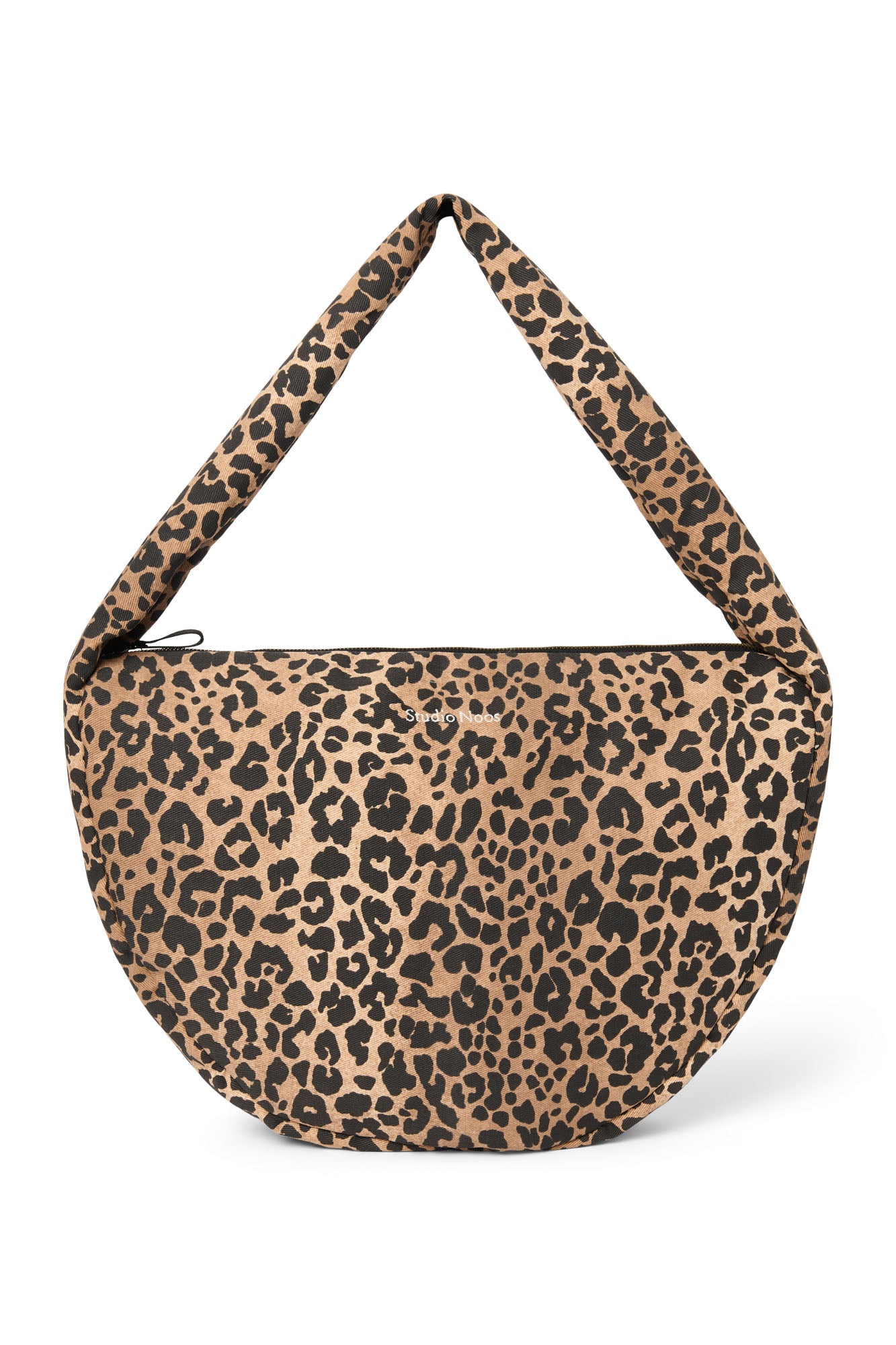 Cotton Cross Body Bag | Brown Leopard
