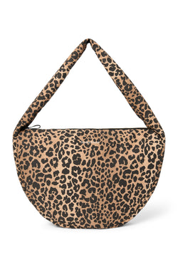 Cotton Cross Body Bag | Brown Leopard