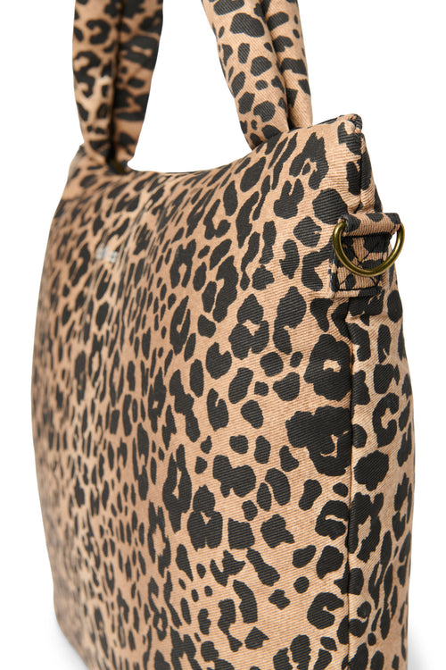 Brown Leopard Cotton Sac à langer