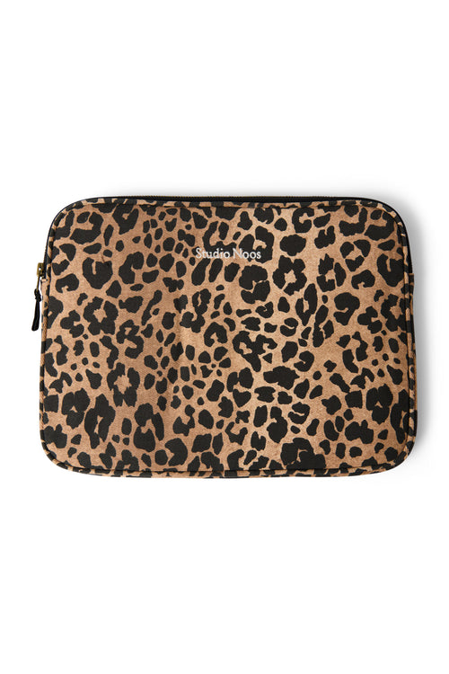 Cotton Laptop Hoes 13 Inch | Brown Leopard