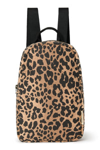 Brown Leopard Cotton Mini Rugzak 