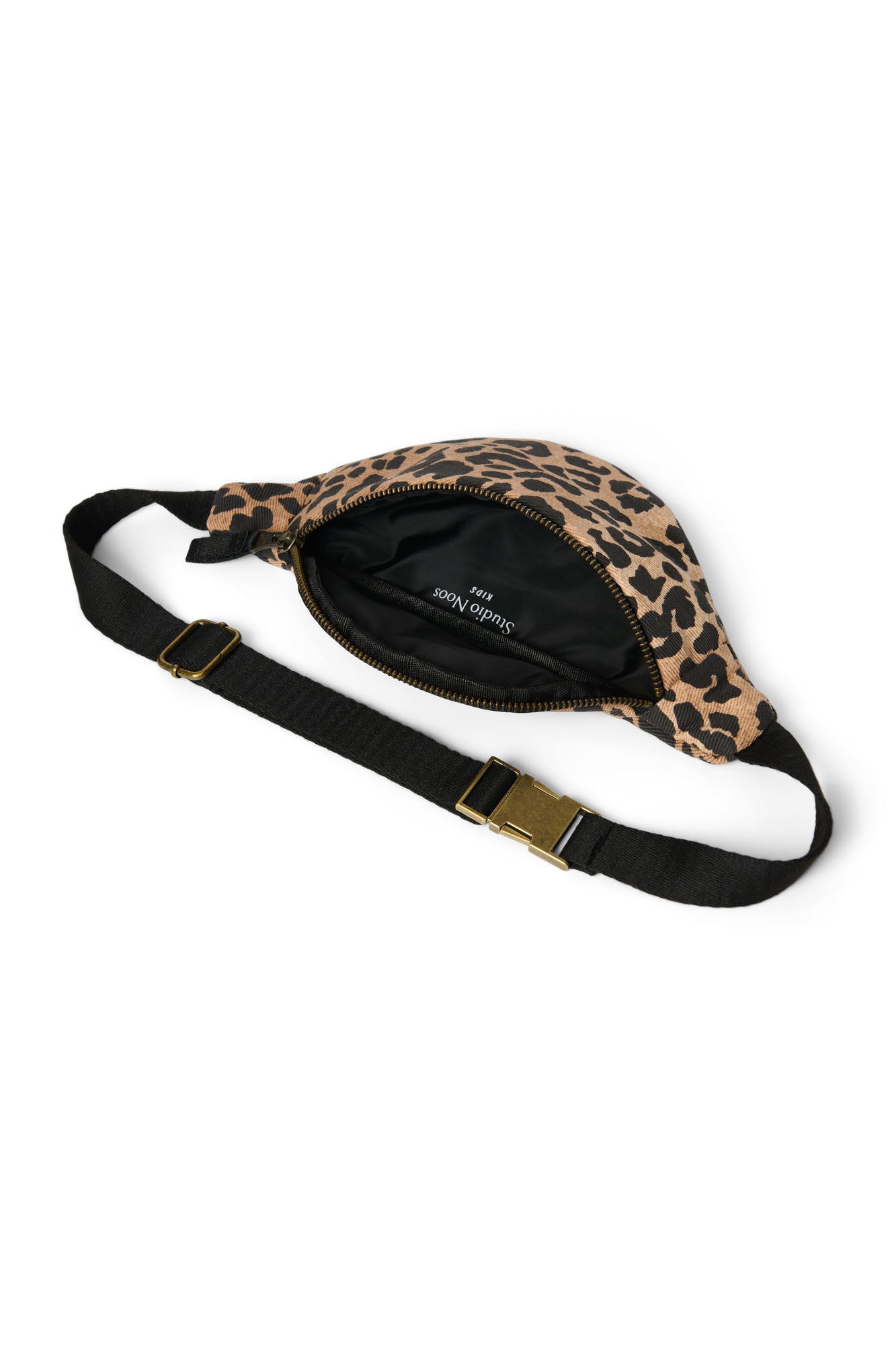 Cotton Mini Fanny Pack | Brown Leopard
