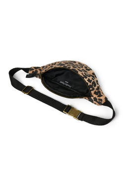 Cotton Mini Fanny Pack | Brown Leopard